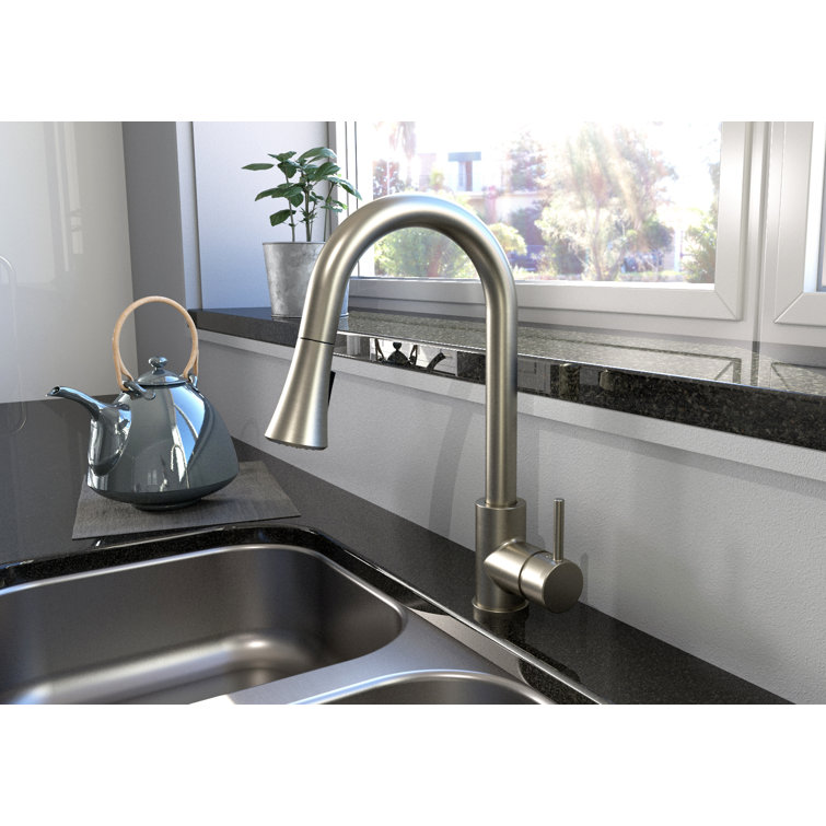 HuntingtonBrass Huntington Brass Pull Down Kitchen Faucet Wayfair